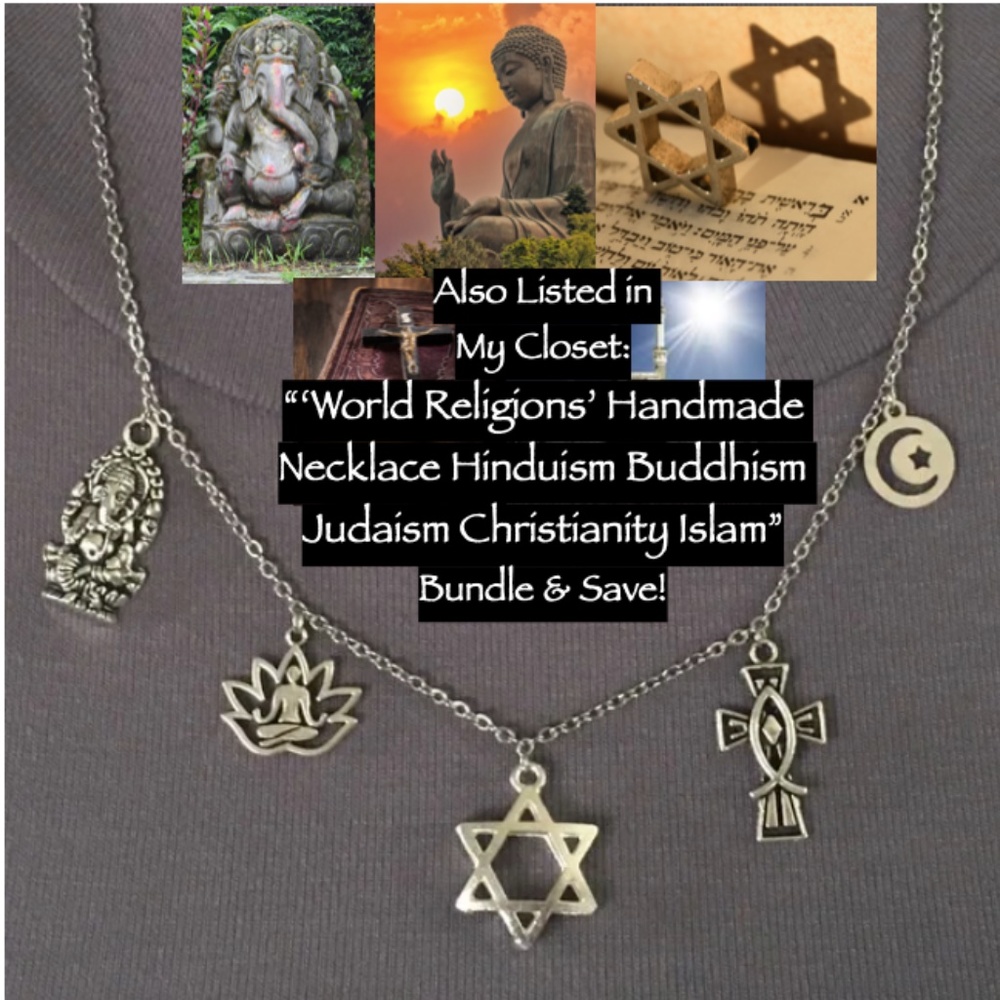 “Buddhist Awakening” Handmade 2-Layer Necklace, Buddha, Buddhism, Lotus Flower - Picture 16 of 16
